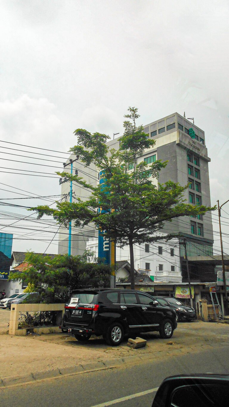 Gedung The Excelton Hotel di Jalan Demang Lebar Daun, Ilir Barat I, Palembang